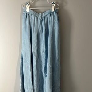 Aerie Light Blue Denim Skirt